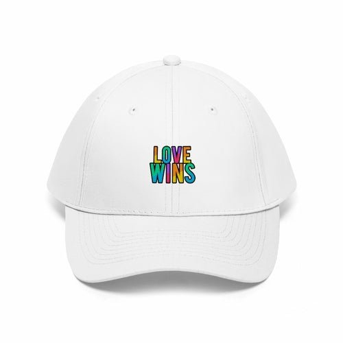 Rainbow Love Wins Unisex Twill Cap - Pride Fire - 2785201630 - Men's Clothing