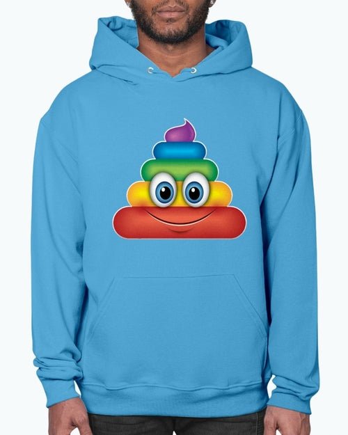 Rainbow Poop Emoji - Hoodie - Pride Fire - 05-2997D4-2XL - T-shirts