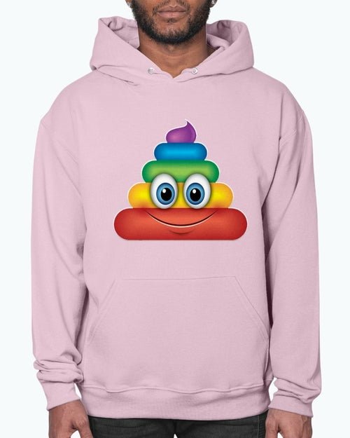 Rainbow Poop Emoji - Hoodie - Pride Fire - 05-EABDD3-2XL - T-shirts