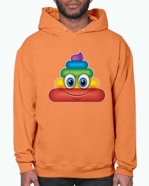 Rainbow Poop Emoji - Hoodie - Pride Fire - 05-FA7228-2XL - T-shirts