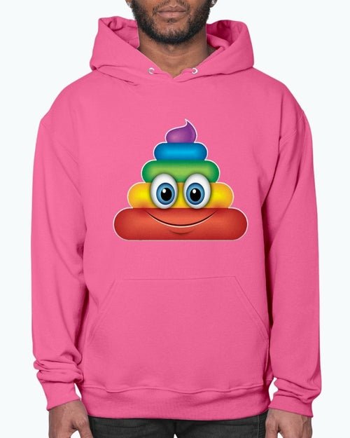 Rainbow Poop Emoji - Hoodie - Pride Fire - 05-FB4788-2XL - T-shirts