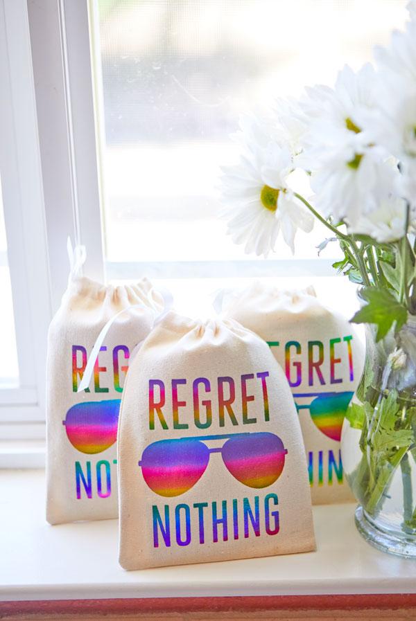 Rainbow Regret Nothing! Hangover Kit Bags - Pride Fire - F12-GDBAG-RBW-0046-NA - handbags