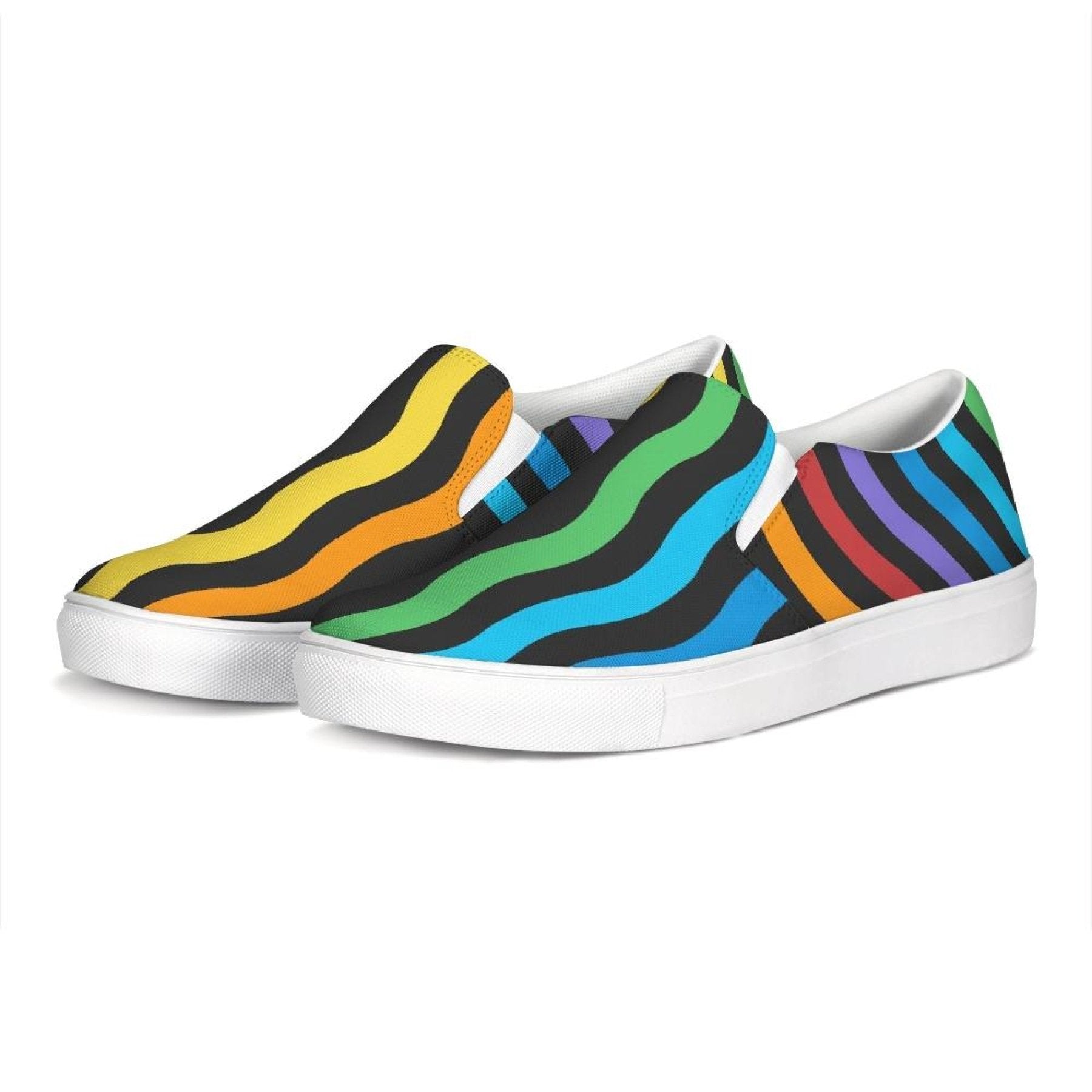 Rainbow Stripe Canvas Sports - Pride Fire - KCSU00500J8MJ420 - Sneakers & Runners