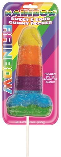 Rainbow Sweet & Sour Gummy Cock - Pride Fire - HTP2976 - Accessories