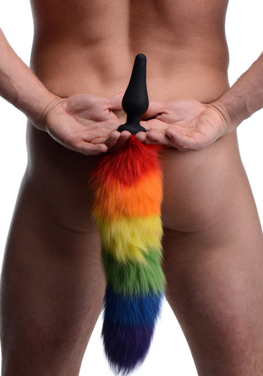 Rainbow Tail Anal Plug - Pride Fire - TZ-AF213 - Accessories