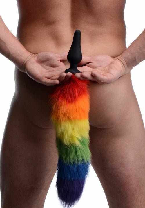 Rainbow Tail Anal Plug - Pride Fire - TZ-AF213 - Accessories