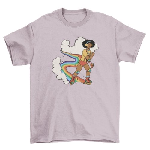 Rollerskating on a Rainbow t-shirt - Pride Fire - VX295589UNGT5P2XL - T-shirts