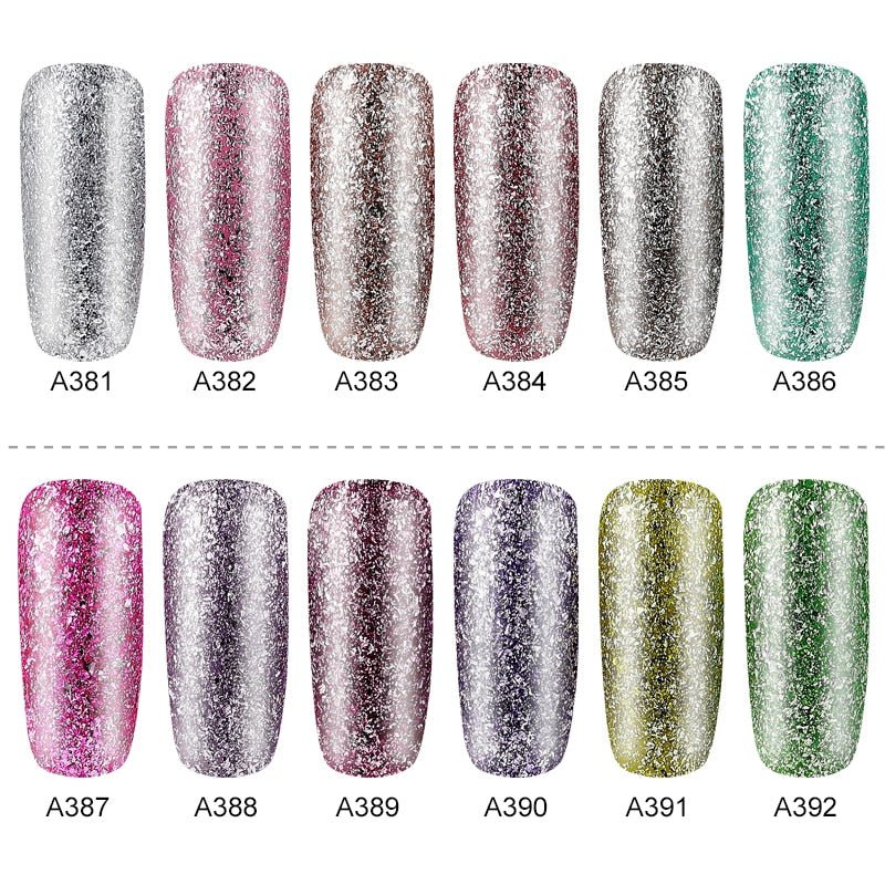 ROSALIND Hybrid Varnishes Gel Nail Polish Set Glitter - Pride Fire - 12419_7LTYXRY -