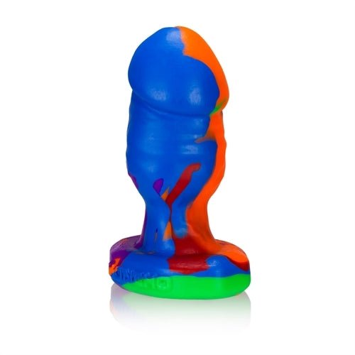 Small Stumpy Dick Butt Plug - Pride Fire - OX-1240-1-BOW - Sex Toys