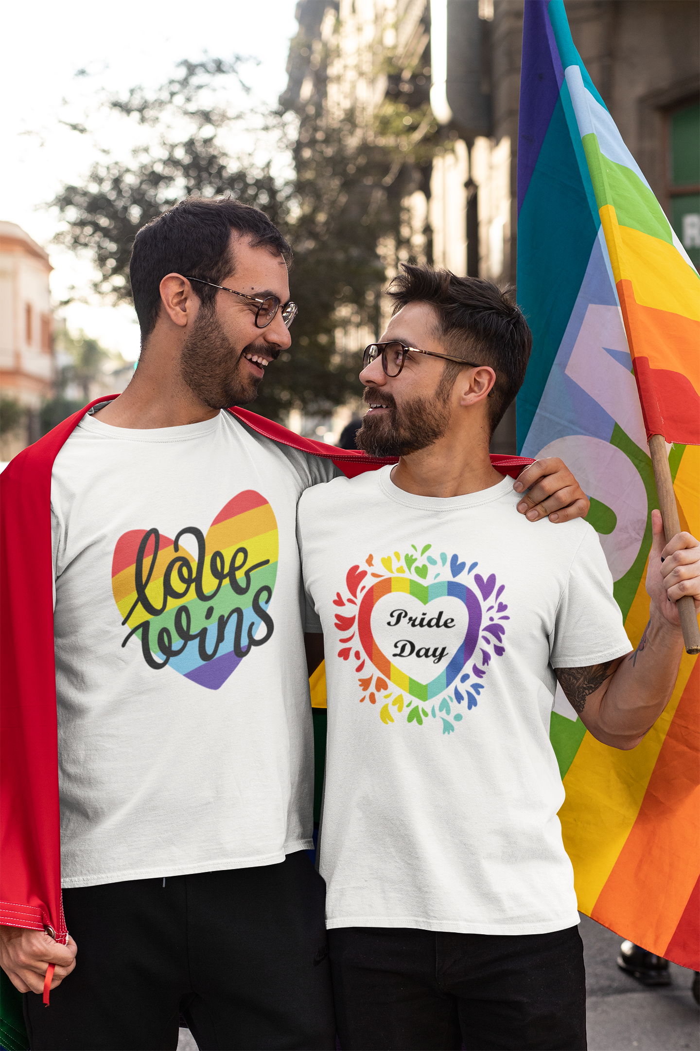 Love Wins Rainbow Heart t-shirt