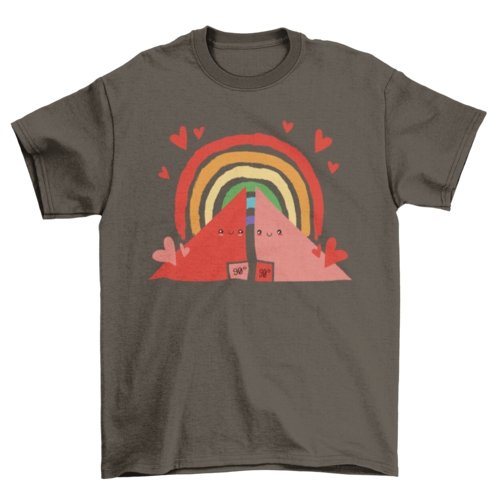 Triangles Rainbow T-shirt - Pride Fire - VX176527UNGT1M2XL - T-shirts