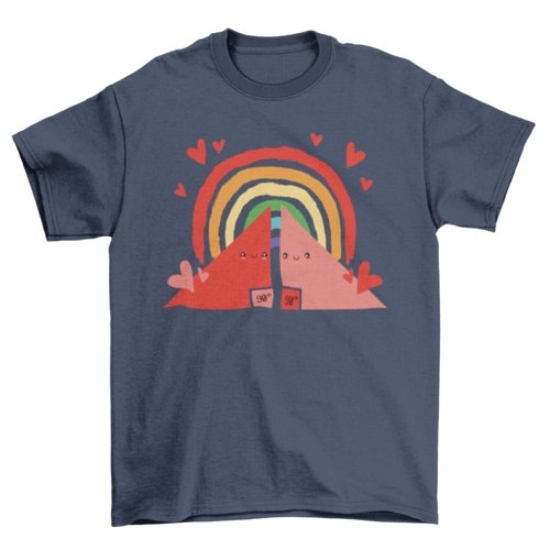 Triangles Rainbow T-shirt - Pride Fire - VX176527UNGT1N2XL - T-shirts