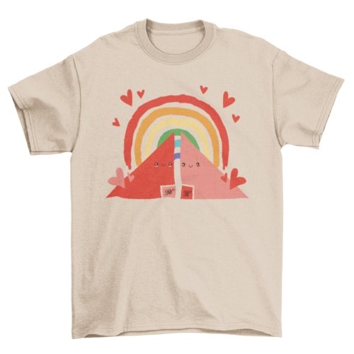 Triangles Rainbow T-shirt - Pride Fire - VX176527UNGT5W2XL - T-shirts