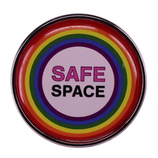 "You are safe with me" Pride Enamel Pin - Pride Fire - 754704_OPT6V9A - Accessories